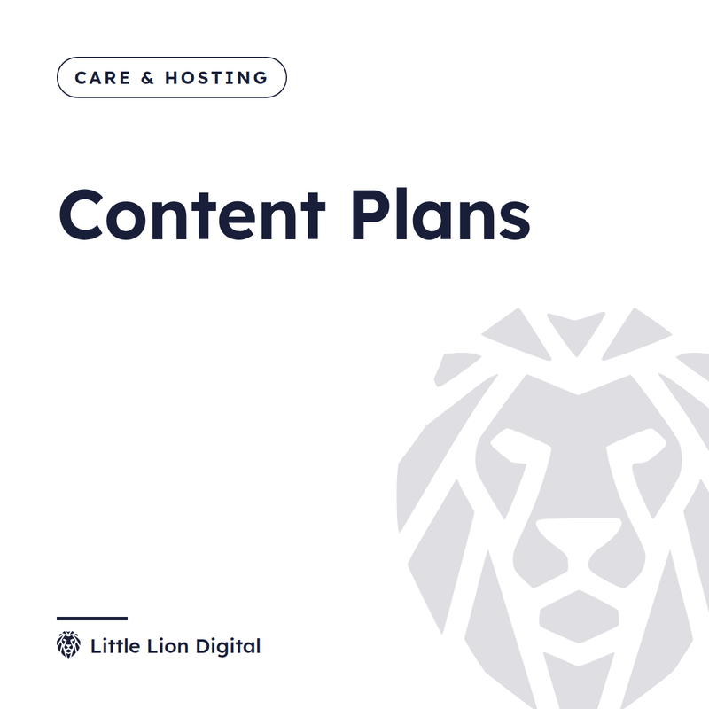 Content Plans | Little Lion Digital