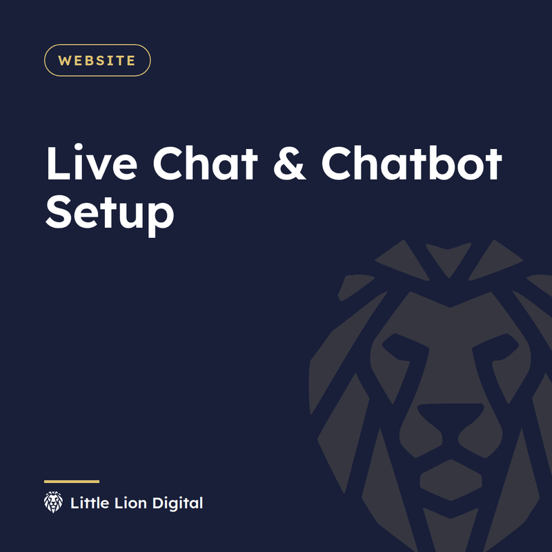 Live Chat & Chatbot Setup | Little Lion Digital