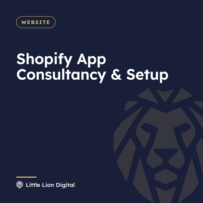 Shopify App Consultancy & Setup | Little Lion Digital