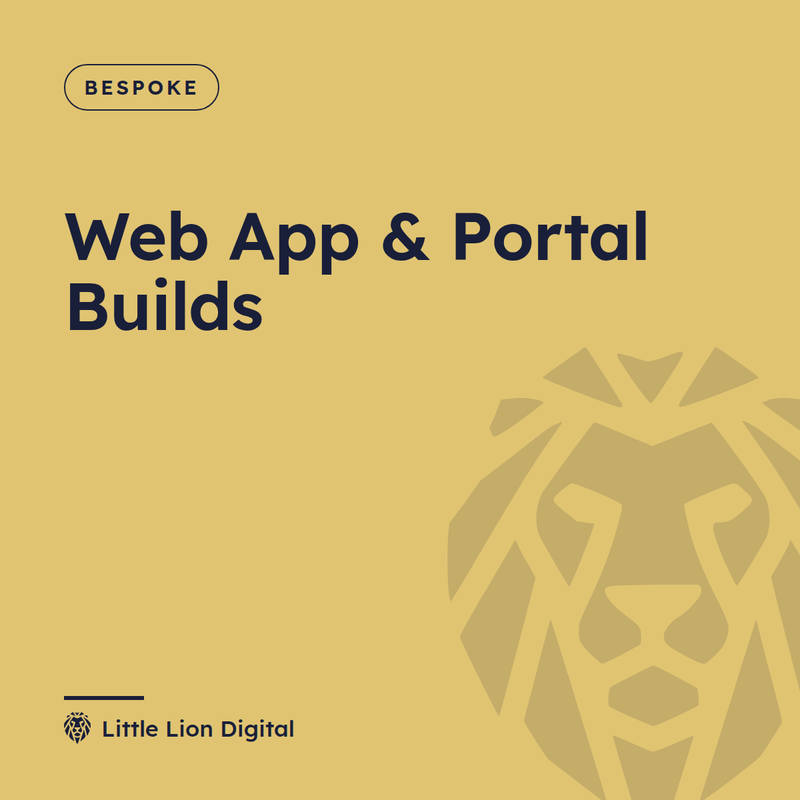 Web App & Portal Builds | Little Lion Digital