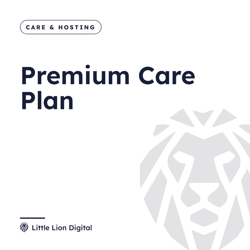 Premium Care Plan | Little Lion Digital