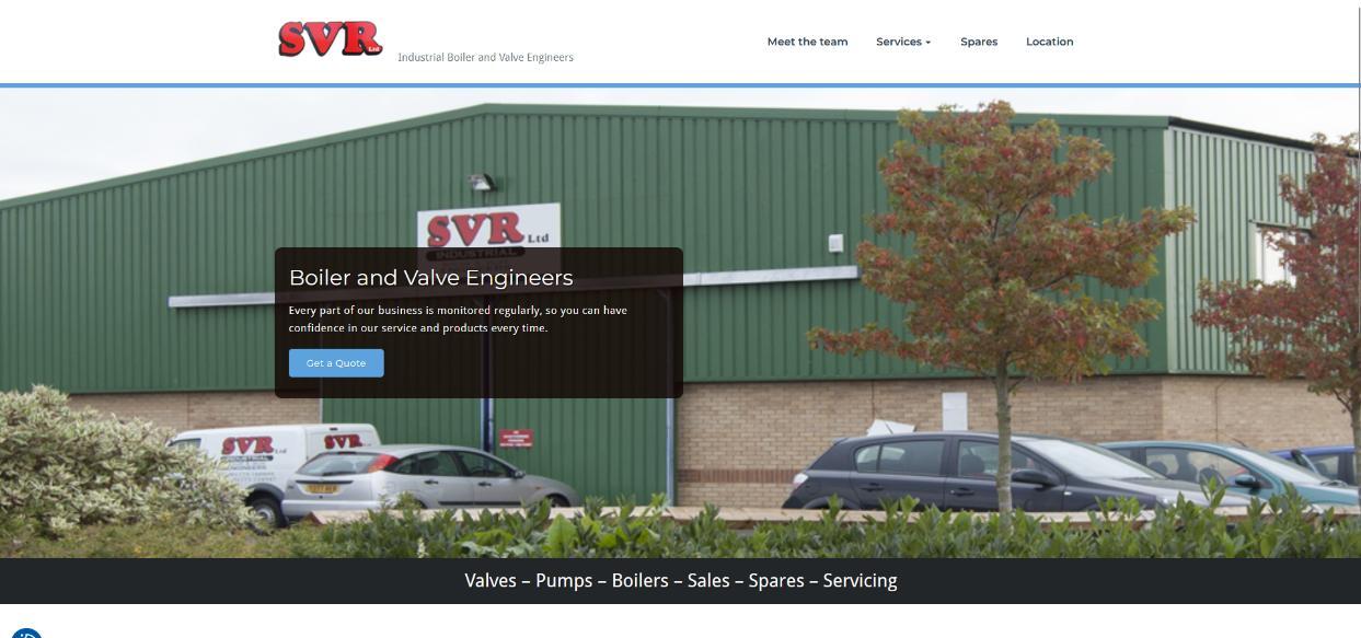 SVR Industrial Boiler and Valve Engineers Old Website